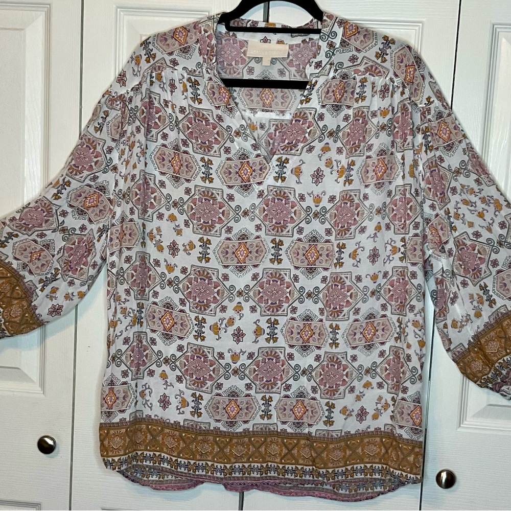 Grand and green Boho Chic Women's Top - Multicolor by Alia